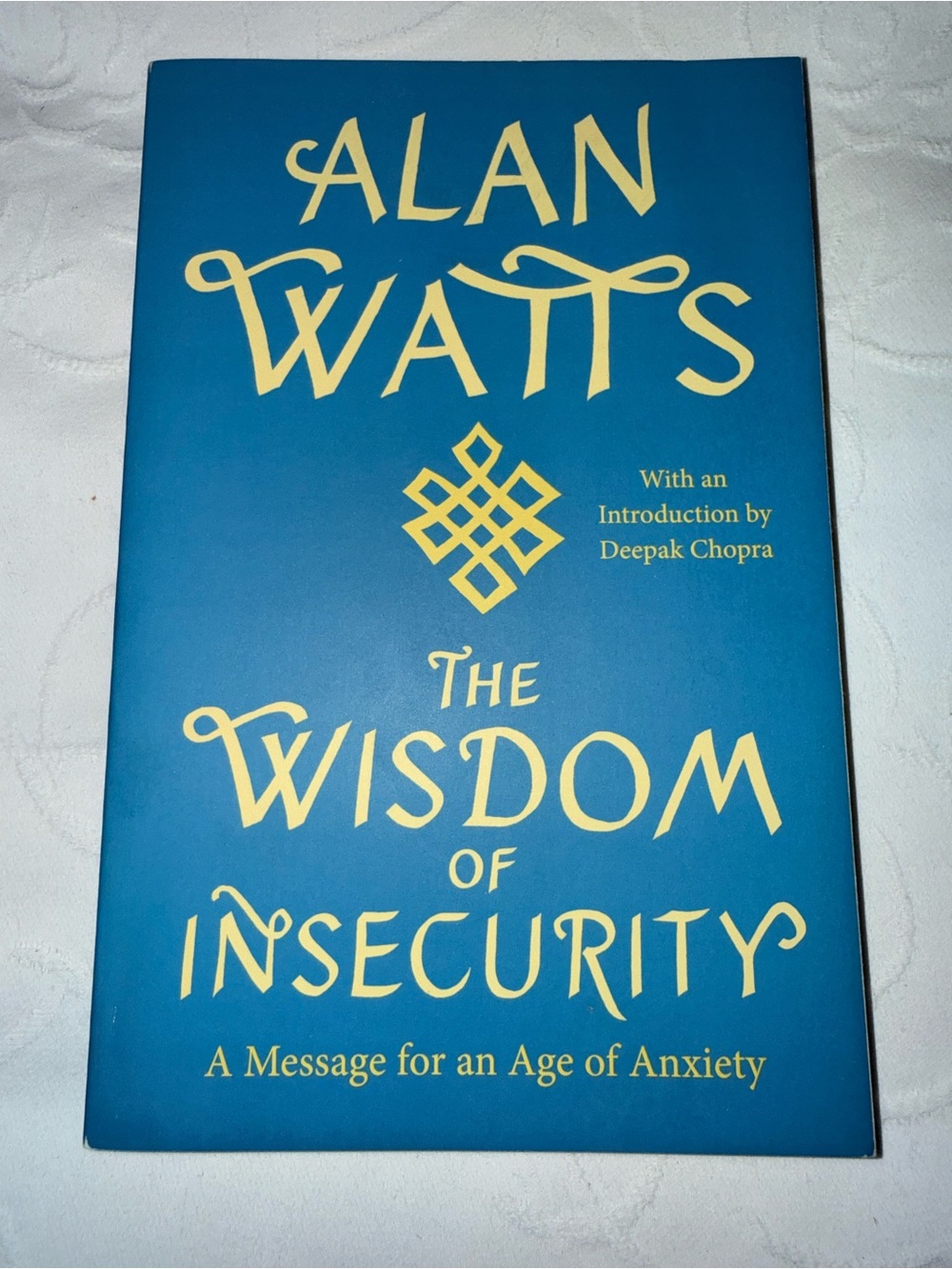 The Wisdom of Insecurity Alan Watts Paperback Book Vintage Philosophy Mindfulnes